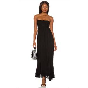 Free People Adella Corset Maxi Dress Black Women’s Size XS